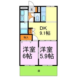 ラピスコートの物件間取画像